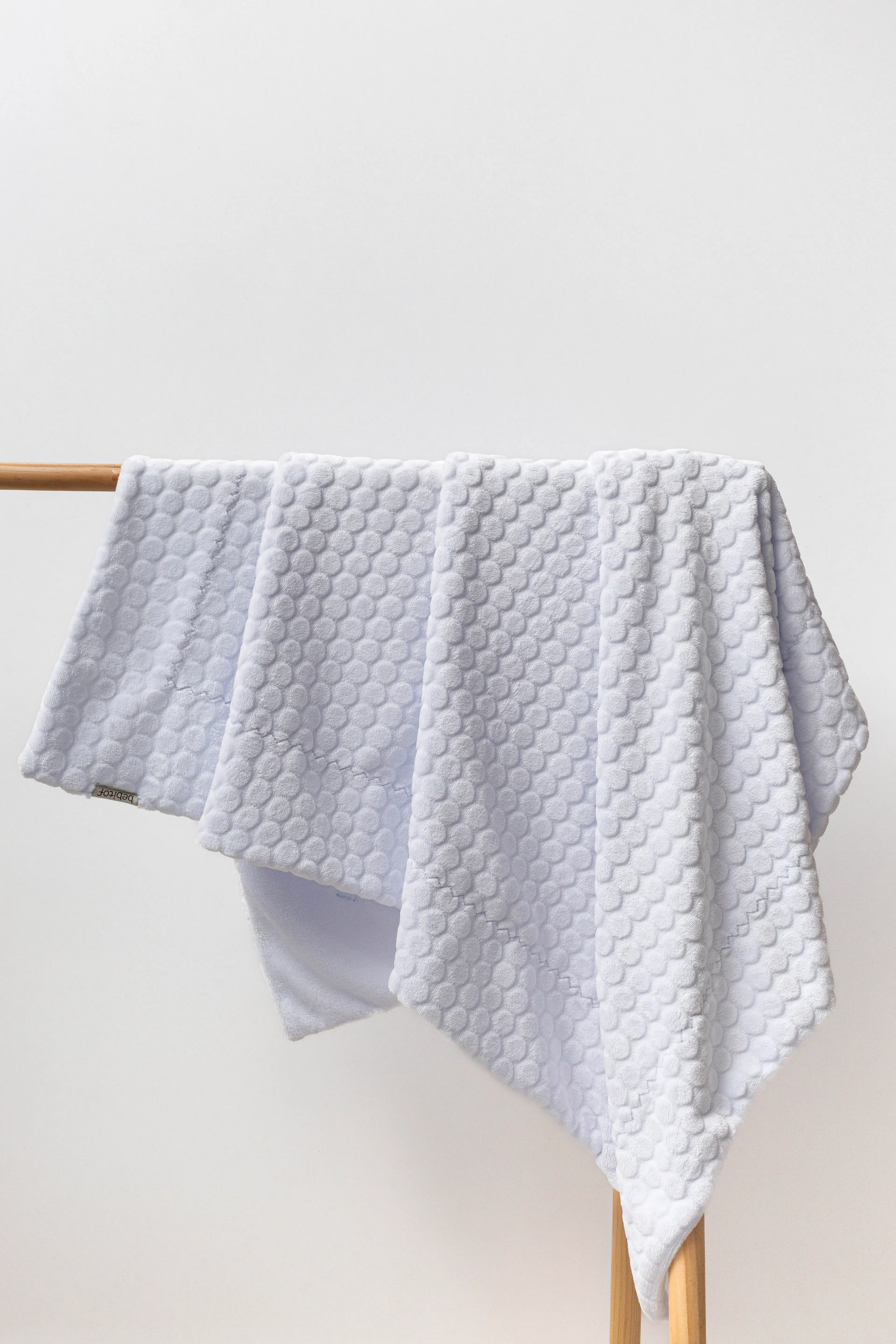 Kabartma Desenli Çift Kat 90x110 cm. Wellsoft Bebek Battaniyesi - Mavi