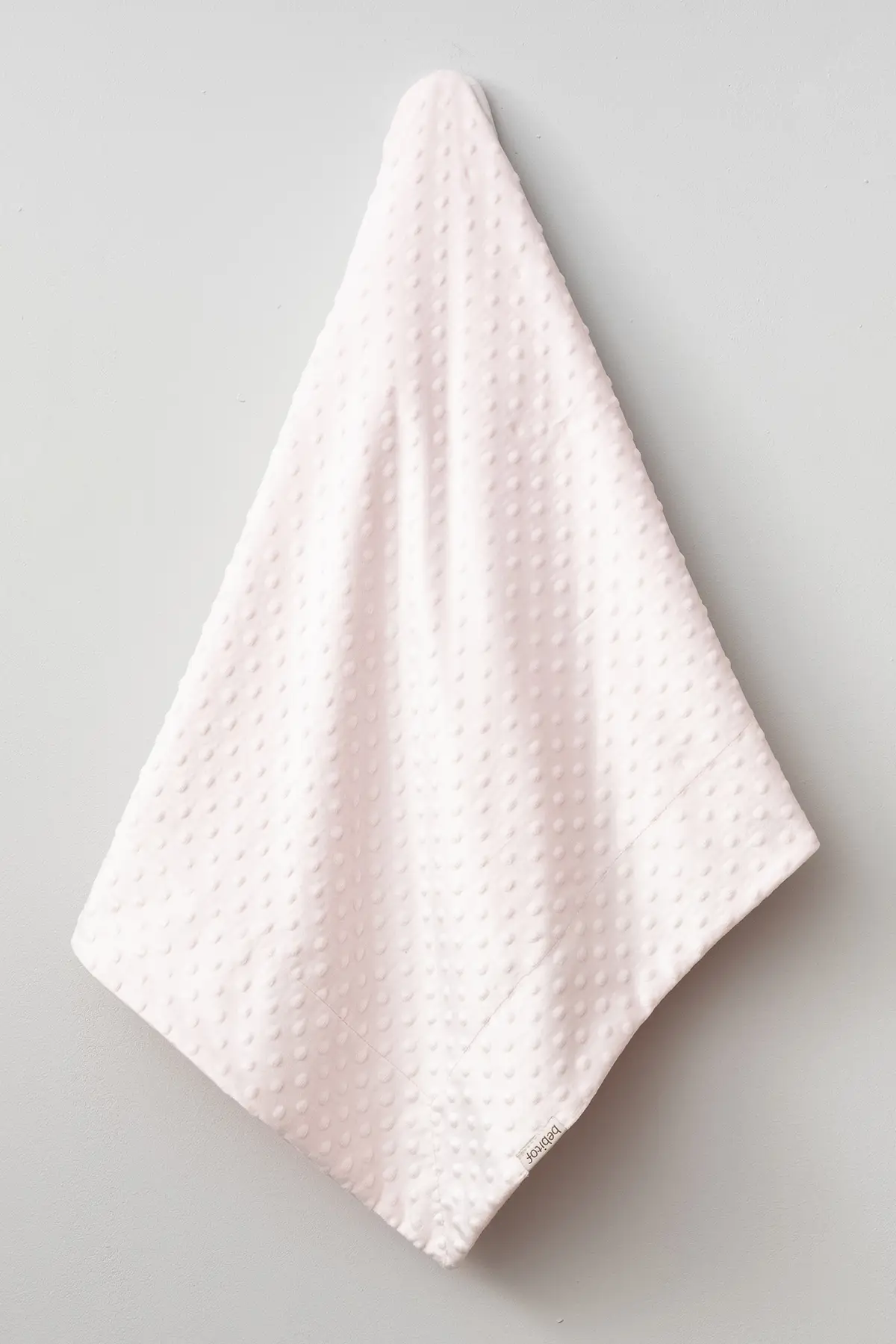 Nohut Kabartmalı Peluş Çift Kat Bebek Battaniyesi 100x120 cm - Pembe